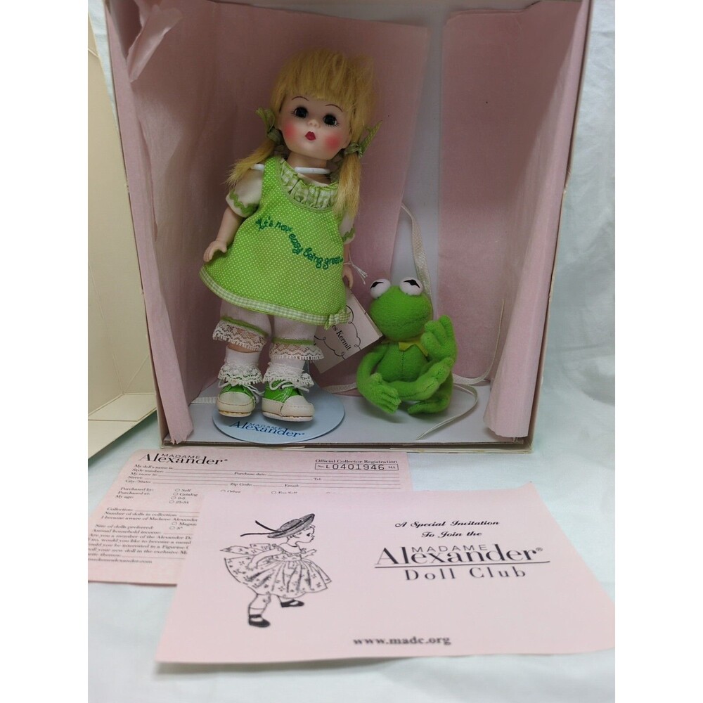 Rare Madame Alexander Wendy Loves Kermit Doll